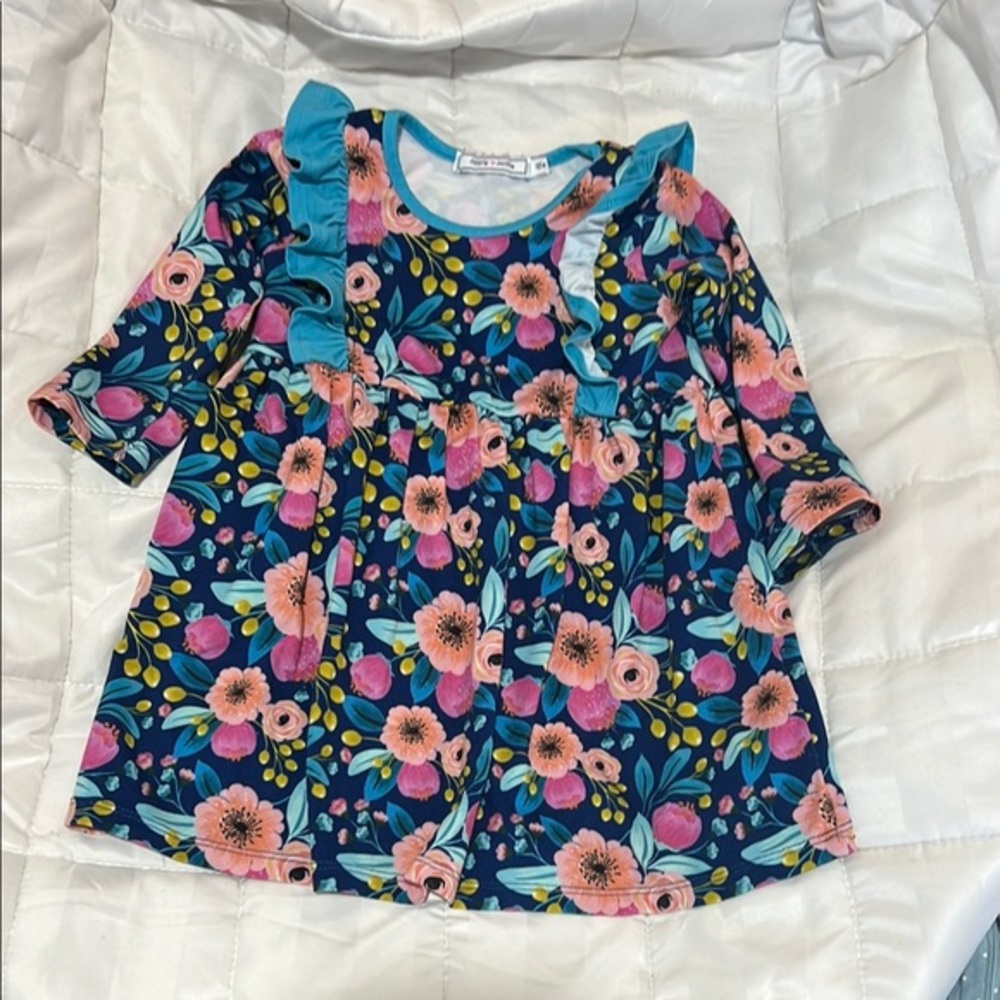 Little Millie size 18 months Pink and Blue Floral Dress
